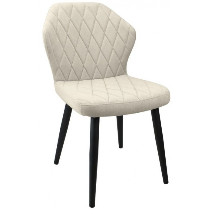 Стул Гальваник Бергамо ткань Catania Ivory / черный