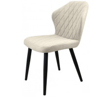 Стул Гальваник Бергамо ткань Catania Ivory / черный