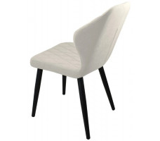 Стул Гальваник Бергамо ткань Catania Ivory / черный