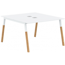 Двухместная рабочая станция Forta FWST 1113 White