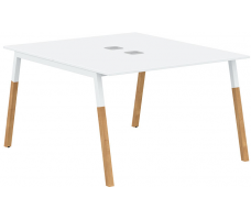Двухместная рабочая станция Forta FWST 1113 White