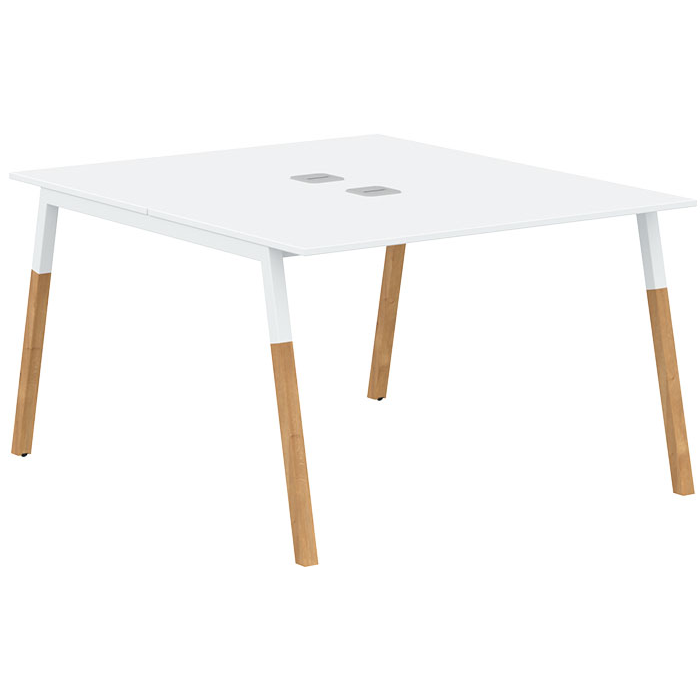 Двухместная рабочая станция Forta FWST 1113 White