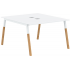 Двухместная рабочая станция Forta FWST 1113 White