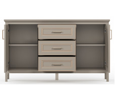 Тумба Classic KOM2D3S 158*40,5*158 глиняный серый