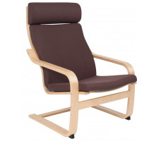 Кресло-качалка AksHome RELAX (Релакс) ткань коричневый 10858-15