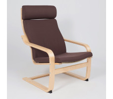 Кресло-качалка AksHome RELAX (Релакс) ткань коричневый 10858-15
