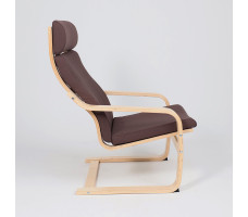 Кресло-качалка AksHome RELAX (Релакс) ткань коричневый 10858-15