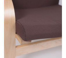 Кресло-качалка AksHome RELAX (Релакс) ткань коричневый 10858-15