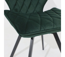Стул поворотный Rafael M-R 360 d13 DARK GREEN LUX/черный
