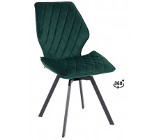Стул поворотный Rafael M-R 360 d13 DARK GREEN LUX/черный