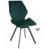 Стул поворотный Rafael M-R 360 d13 DARK GREEN LUX/черный