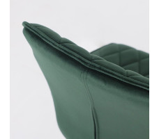 Стул поворотный Rafael M-R 360 d13 DARK GREEN LUX/черный
