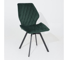 Стул поворотный Rafael M-R 360 d13 DARK GREEN LUX/черный