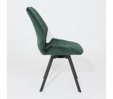 Стул поворотный Rafael M-R 360 d13 DARK GREEN LUX/черный