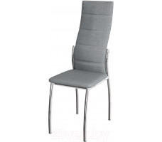 Стул ВВР Прага рогожка серый/хром