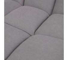 Кресло поворотное AksHome GRANDE (Гранде) серая ткань Linen Fabric-11/черный