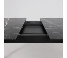 Стол AV 1209 HPL+МДФ 1200 (1600)*800 черный тунис /черный