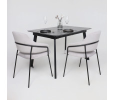 Стол AV 1209 HPL+МДФ 1200 (1600)*800 черный тунис /черный