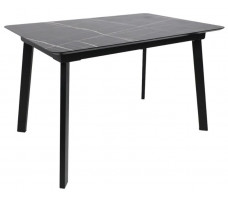Стол AV 1209 HPL+МДФ 1200 (1600)*800 черный тунис /черный