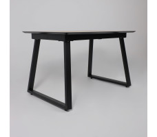 Стол AV 1208 HPL+МДФ 1200 (1600)*800 Дуб Делано натуральный/черный