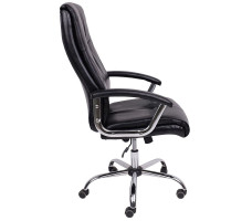Кресло AksHome MARSEL Chrome Eco черный бриллиант