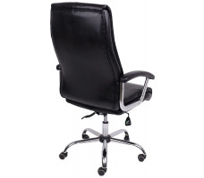 Кресло AksHome MARSEL Chrome Eco черный бриллиант