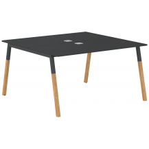 Двухместная рабочая станция Forta FWST 1313 Anthracite