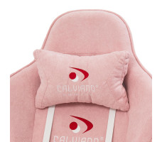 Вибромассажное кресло Calviano Nero pink plush ткань розовый