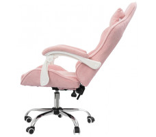 Вибромассажное кресло Calviano Nero pink plush ткань розовый