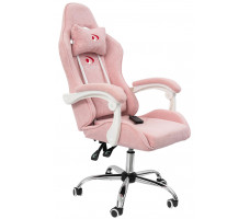 Вибромассажное кресло Calviano Nero pink plush ткань розовый