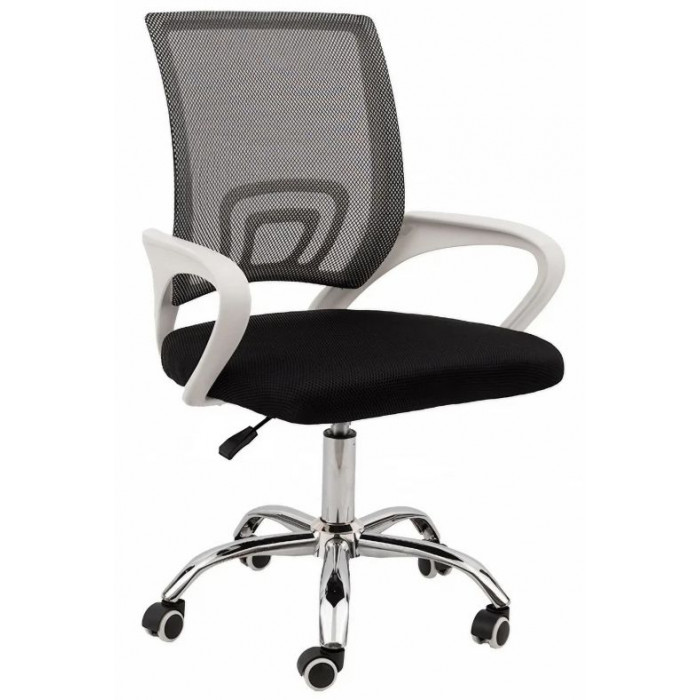 Кресло SitUp MIX 696 White chrome (сетка Dark Gray/Dark Gray)