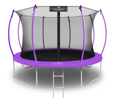 Батут с защитной сеткой Calviano 374 см - 12ft INSIDE master purple (фиолетовый)