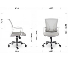 Кресло SitUp BUTTERFLY сhrome (сетка Silver/Silver)