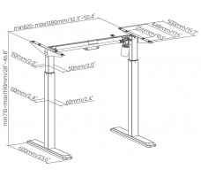 Стол с регулируемой высотой Gaming Electric Desk