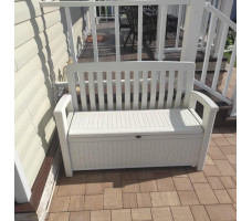 Садовая скамейка Keter Patio Bench белая