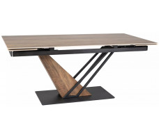 Стол обеденный Signal GENESIS (Генезис) (160-220)*90 Legno эффект дерева/дуб/черный