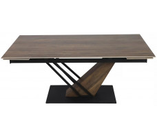 Стол обеденный Signal GENESIS (Генезис) (160-220)*90 Legno эффект дерева/дуб/черный