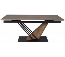 Стол обеденный Signal GENESIS (Генезис) (160-220)*90 Legno эффект дерева/дуб/черный