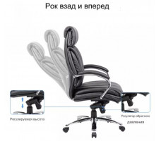 Кресло SitUp HAIFA chrome (экокожа Black)