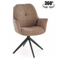 Стул поворотный Halmar K591 коричневый/черный