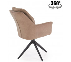 Стул поворотный Halmar K591 коричневый/черный