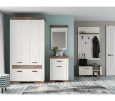 Комод Marselle KOM4S 98*46,5*90 ясень снежный/дуб сонома темный