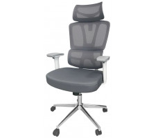 Кресло SitUp PALMA (Пальма) White chrome (сетка Grey/Grey)