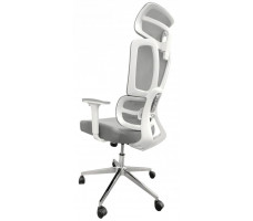 Кресло SitUp PALMA (Пальма) White chrome (сетка Grey/Grey)