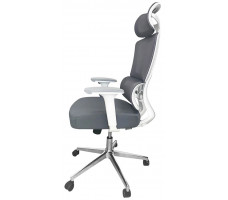 Кресло SitUp PALMA (Пальма) White chrome (сетка Grey/Grey)