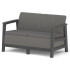 Диван двухместный SCANDI LINEA 2S SOFA графит
