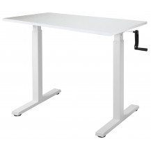 Стол с регулируемой высотой Manual Desk Compact White 136*80*3,6 см Стол с регулируемой высотой Manual Desk Compact White 136*80*3,6 см