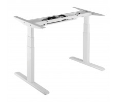 Стол с регулируемой высотой Unique Ergo Desk White 136*80*3,6 см (столешница ЛДСП)
