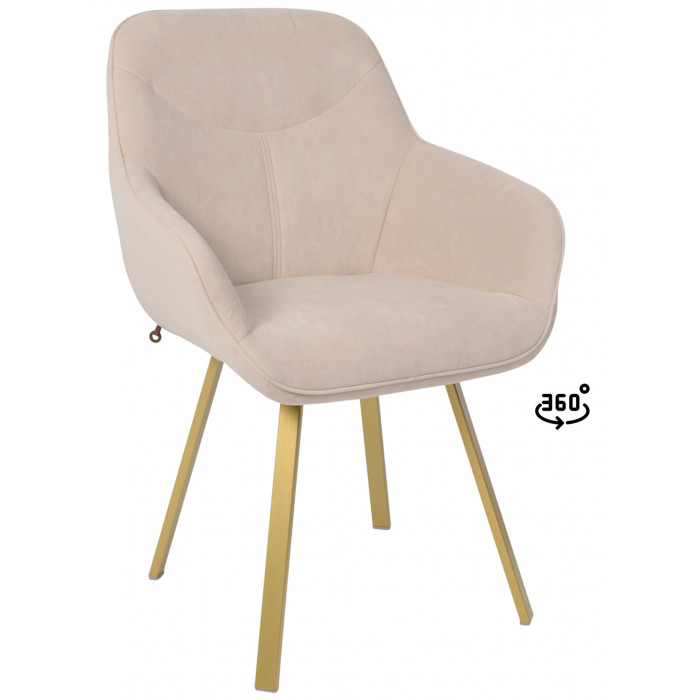 Стул поворотный Romeo Smile 360 b03 cream lux/золото