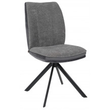 Стул поворотный SMART-R 360 g22 GRAPHITE шенилл LUX - d10 HEMATITE LUX/черный